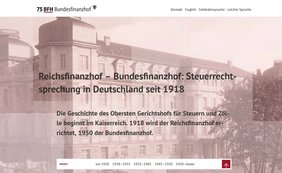 75 Jahre BFH: Eröffnung der Online-Ausstellung zur Geschichte des Gerichts